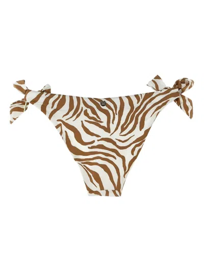 Max Mara Strap-up Bikini Swimsuit In White
