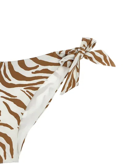 Max Mara Strap-up Bikini Swimsuit In White