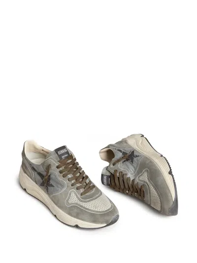 Golden Goose Running Sole Sneakers In Gray