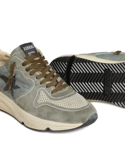 Golden Goose Running Sole Sneakers In Gray