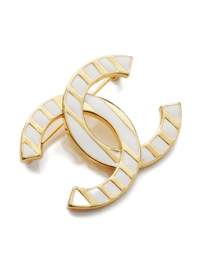 Pre-owned Chanel 2023 Cc-mark Brooch