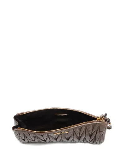 Pre-owned Miu Miu 2000-2015 Matelasse Clutch Bag