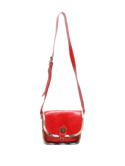 Pre-owned Burberry 2005 Nova Check-print Trim Shoulder Bag