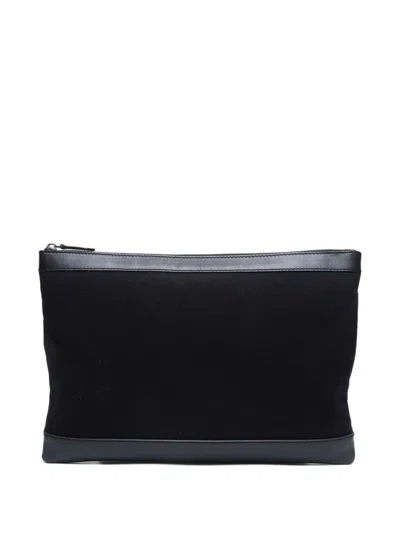 Pre-owned Balenciaga 2007 Logo-print Clutch Bag