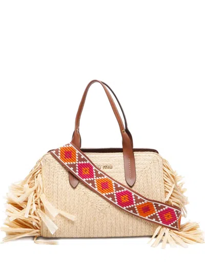 Pre-owned Miu Miu 2010-2020s Fringe-detailing Handbag