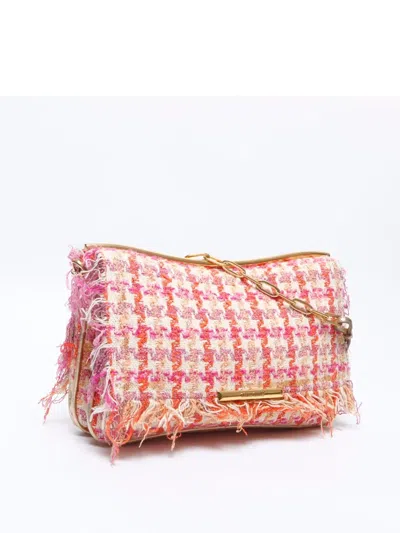 Pre-owned Miu Miu 2000-2020s Houndstooth Fringed Shoulder Bag