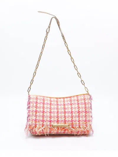 Pre-owned Miu Miu 2000-2020s Houndstooth Fringed Shoulder Bag
