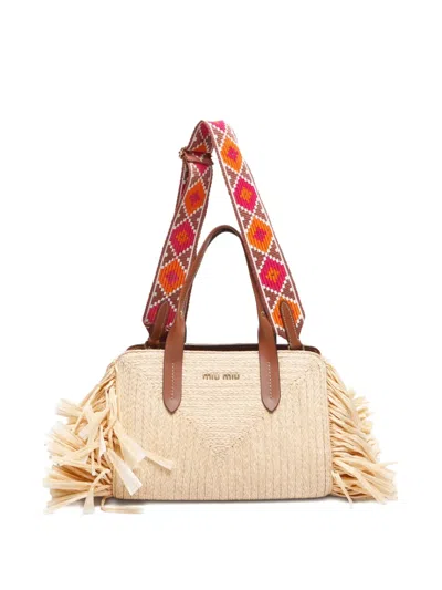 Pre-owned Miu Miu 2010-2020s Fringe-detailing Handbag