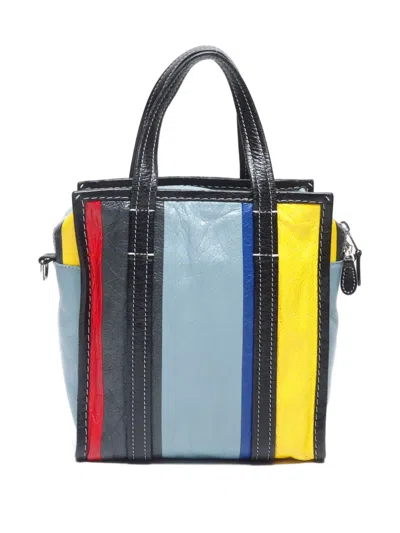 Pre-owned Balenciaga 2000s Small Bazaar Stripes Tote Bag