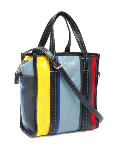 Pre-owned Balenciaga 2000s Small Bazaar Stripes Tote Bag