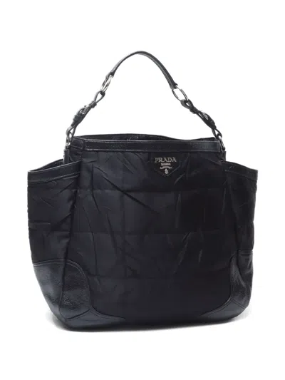 Pre-owned Prada 2000-2020s Quilted Panelled Shoulder Bag