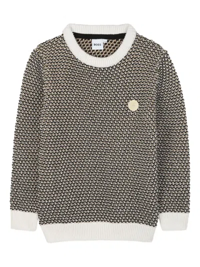 Bosswear Textured-knit Sweater In Gray