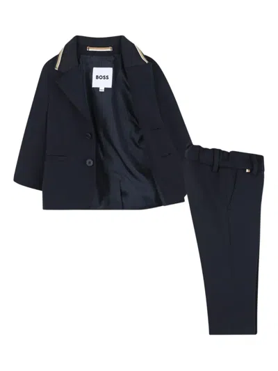 Bosswear Buttoned Suit Set In Black