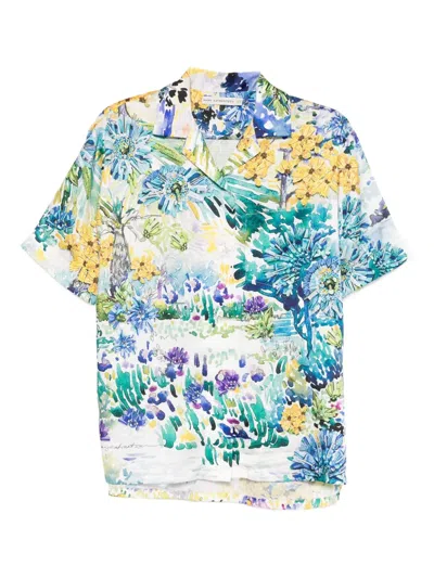 Mary Katrantzou Vero Printed Twill Shirt In Multi
