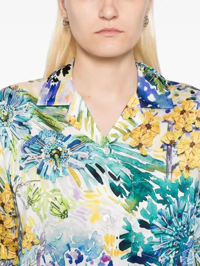 Mary Katrantzou Vero Printed Twill Shirt In Multi