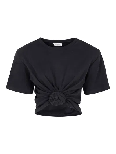 Magda Butrym Camiseta - Negro