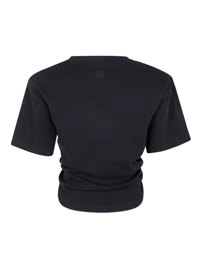 Magda Butrym Camiseta - Negro