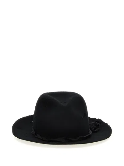 Yohji Yamamoto Soft Wool Hat In Black