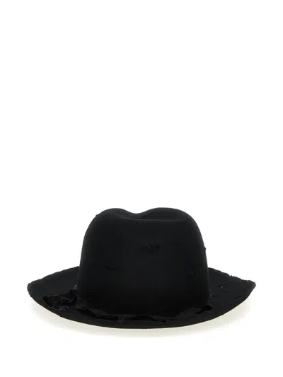 Yohji Yamamoto Soft Wool Hat In Black