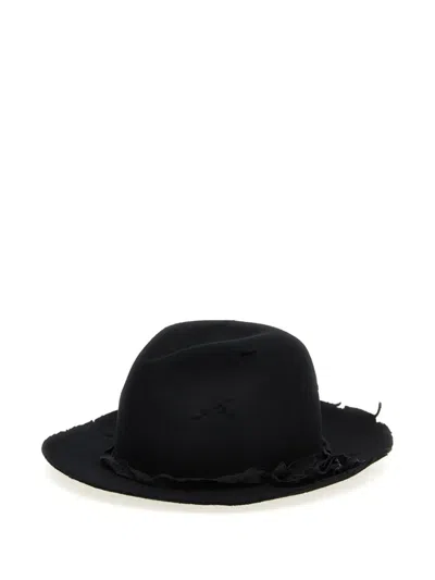 Yohji Yamamoto Soft Wool Hat In Black