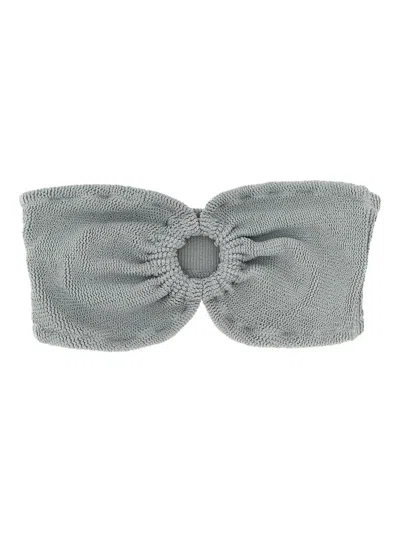 Mc2 Saint Barth Yulia Bikini Top In Gray