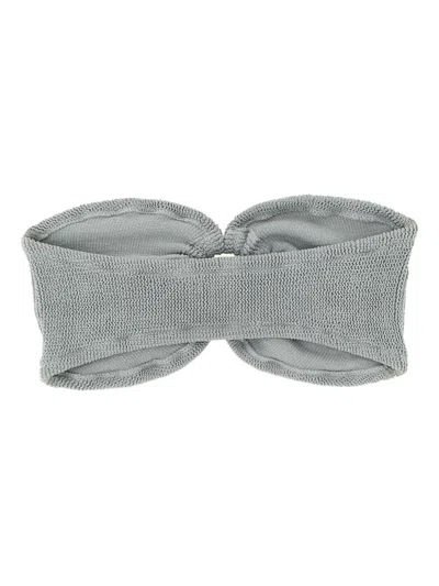 Mc2 Saint Barth Yulia Bikini Top In Gray