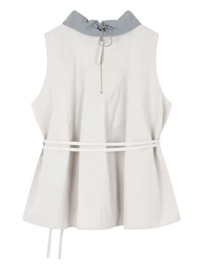 Studio Tomboy Collared Belted Top