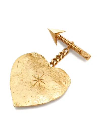 Pre-owned Chanel 1993 Heart Arrow Brooch