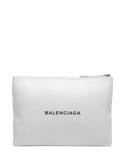 Pre-owned Balenciaga 2015-2024 Logo-print Clutch Bag