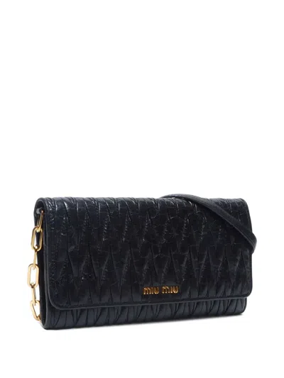 Pre-owned Miu Miu 2000-2020s Matelasse Chain Shoulder Bag