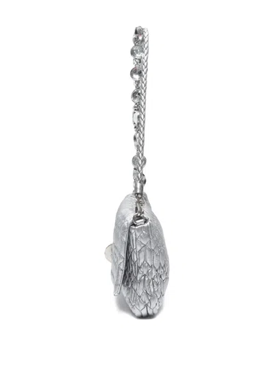 Pre-owned Miu Miu 2010s Matelasse Crystal Shoulder Bag
