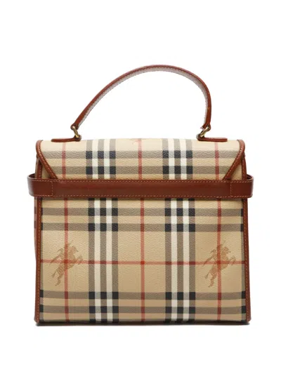 Pre-owned Burberry 1990-2000s Check-pattern Tote Bag