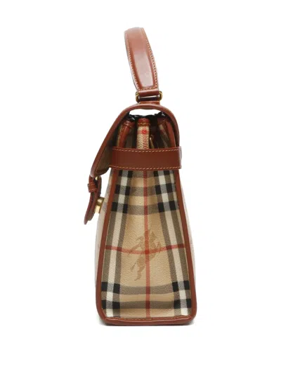 Pre-owned Burberry 1990-2000s Check-pattern Tote Bag