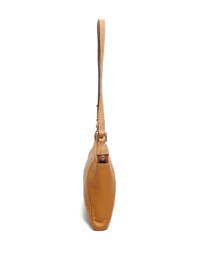 Pre-owned Ferragamo 2000s Gancini Leather Pouch Bag