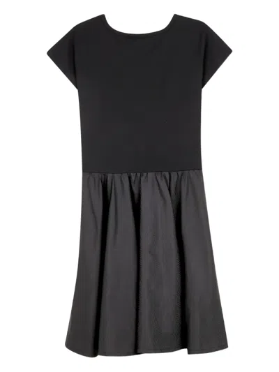 Dkny Logo-print Dress Set In Black