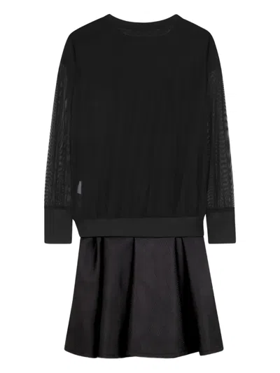 Dkny Logo-print Dress Set In Black