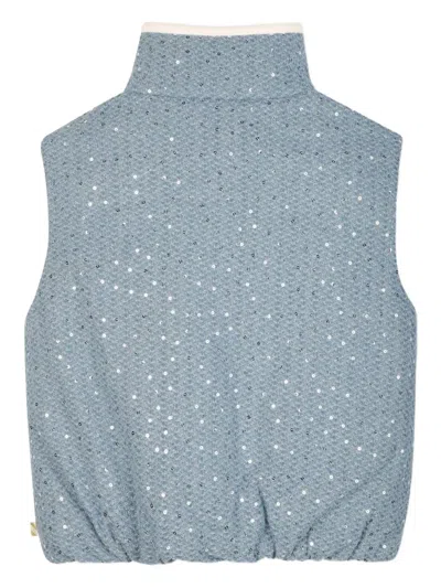 Billieblush Sequinned Sleeveless Vest In Gray