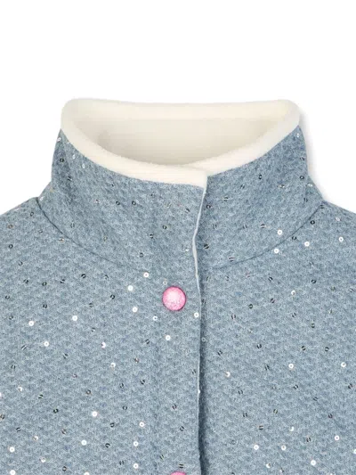 Billieblush Sequinned Sleeveless Vest In Gray