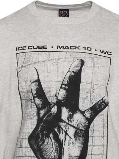 Earthling Vip Hand-graphic Westside Connection T-shirt In Gray