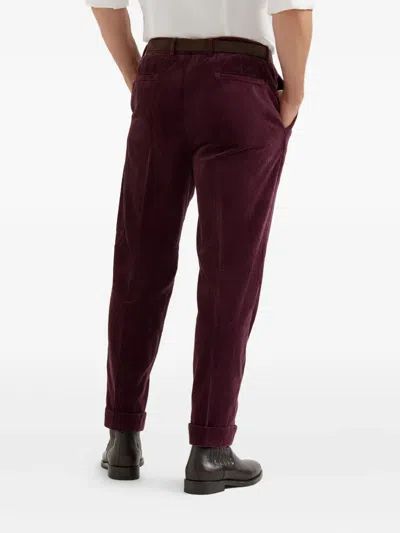 Brunello Cucinelli Corduroy Trousers In Brown