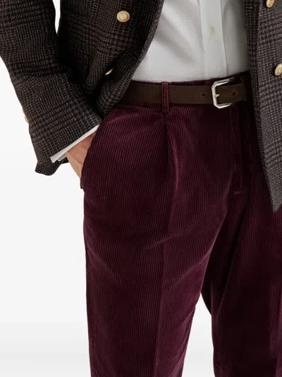 Brunello Cucinelli Corduroy Trousers In Brown
