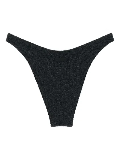 Mc2 Saint Barth Elise High-waisted Bikini Bottoms In Black