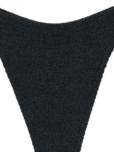 Mc2 Saint Barth Elise High-waisted Bikini Bottoms In Black