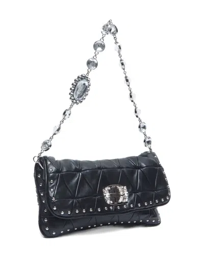 Pre-owned Miu Miu 2010 Crystal-embellished Shoulder Bag