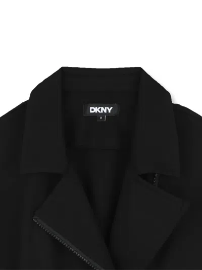 Dkny Zip-up Jacket In Black