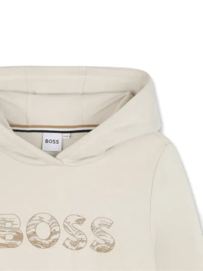 Bosswear Logo-print Hoodie In Gray