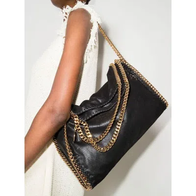 Stella Mccartney Black/metallic Tote Bags