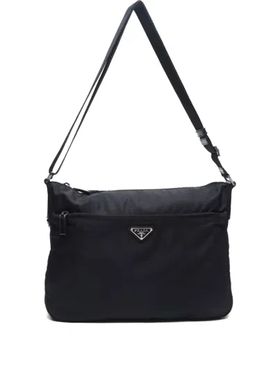Pre-owned Prada 2000s Triangle-logo Shoulder Bag