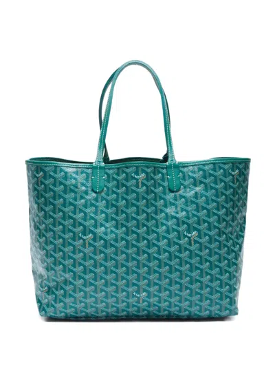 Pre-owned Goyard 2021-2024 Saint Louis Tote Bag In Green