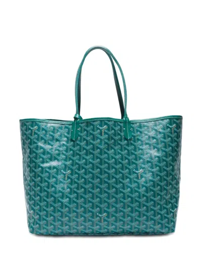 Pre-owned Goyard 2021-2024 Saint Louis Tote Bag In Green